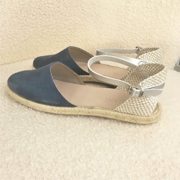CORDANI Bertie Espadrille Sandals Shoes flats blue suede leather uppers 40 9 - Picture 9 of 13